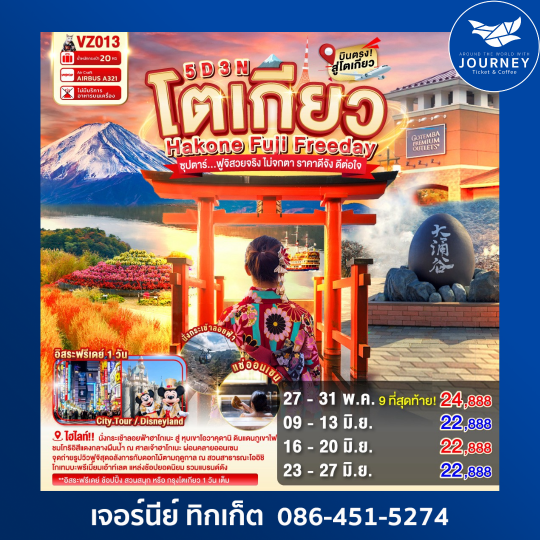 TOKYO HAKONE FUJI FREEDAY 5D 3N