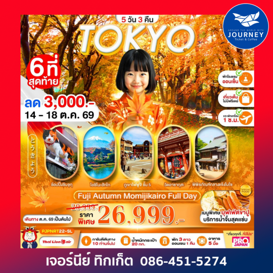 TOKYO FUJI AUTUMN MOMIJI KAIRO FULLDAY 5D3N
